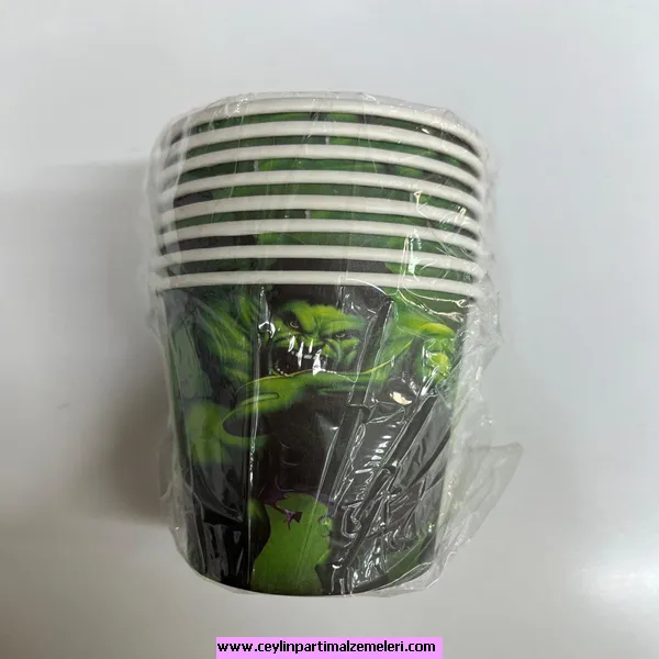 Hulk Temalı Karton Bardak 